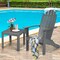 Costway Outdoor Adirondack Chair Solid Wood sturdy Patio Garden Furniture GrayNaturalWhite
